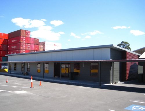 Steel Framed Office Building – Maritime Container Services